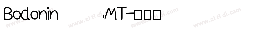 Bodonin MT字体转换